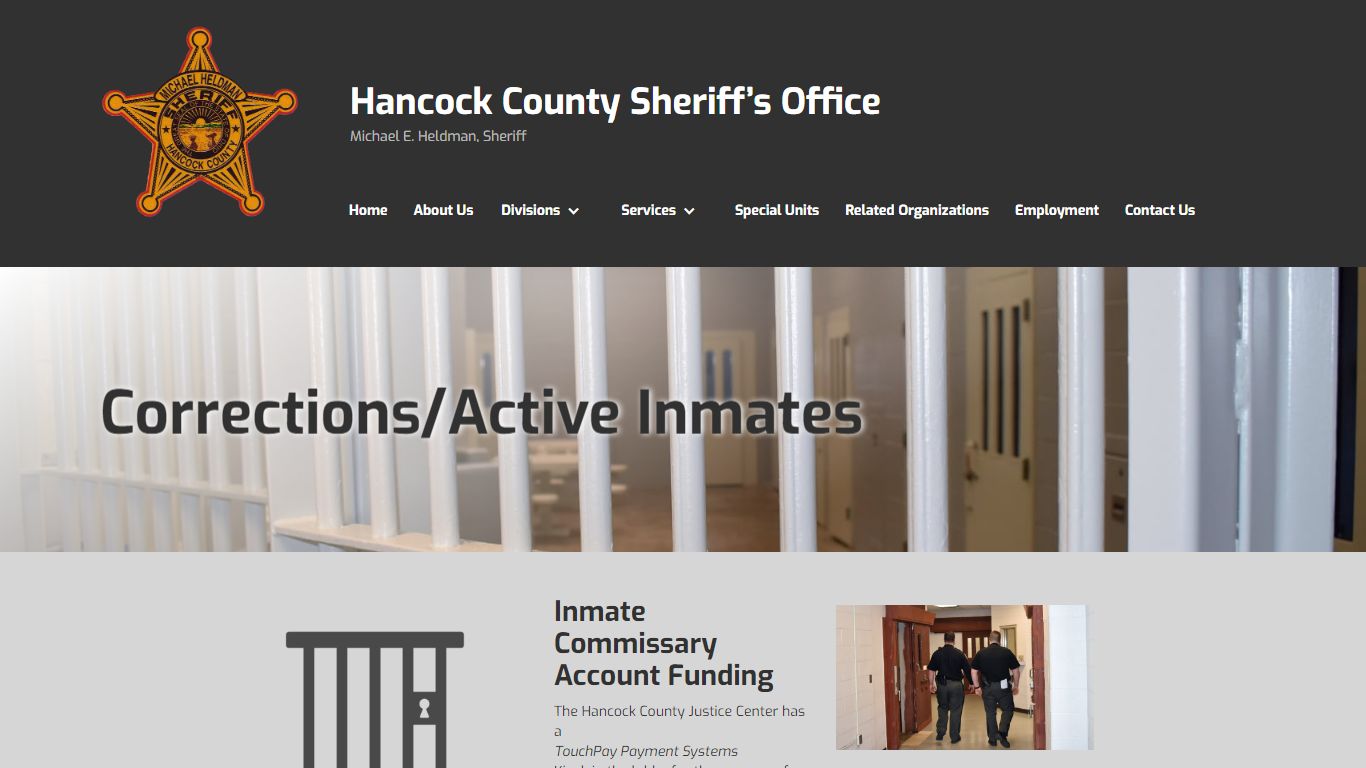 Corrections/Active Inmates - hancocksheriff.org